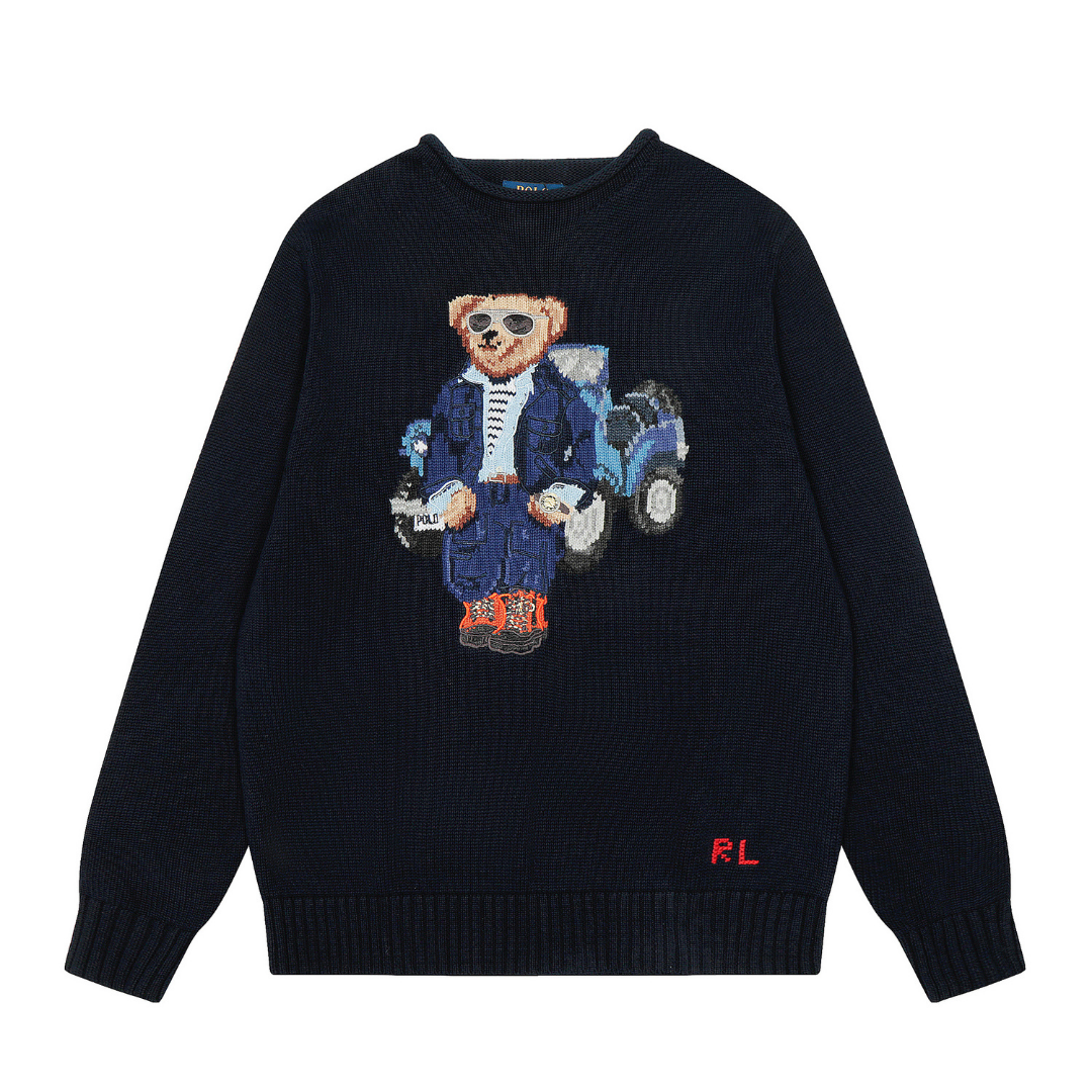 Camiseta Polo Ralph Lauren Liso Negro Logo Rojo
