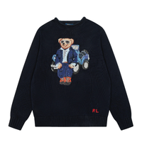 Camiseta Polo Ralph Lauren Liso Negro Logo Rojo