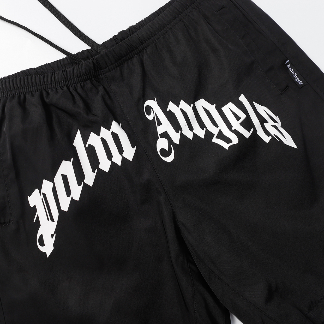 Pantalon Palm Angels Negro Blanco Palm Angels