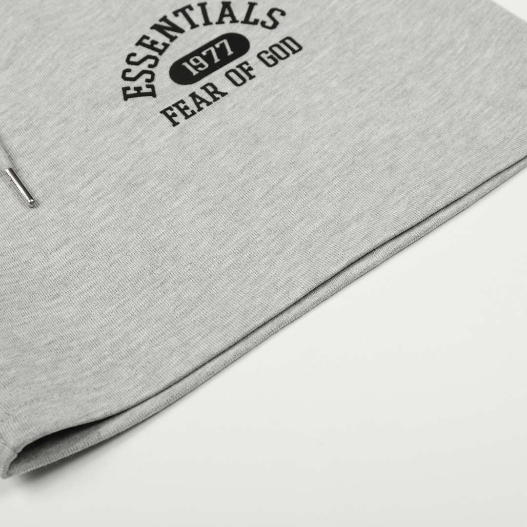 Essentials Short Set Lavado Claro Logo Negro