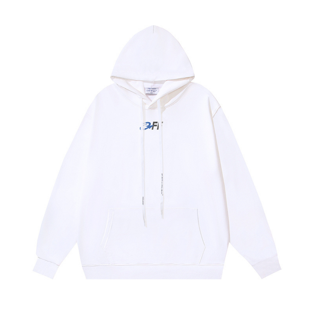 Off-White Off-W Monogram Hoodie - Negro Blanco
