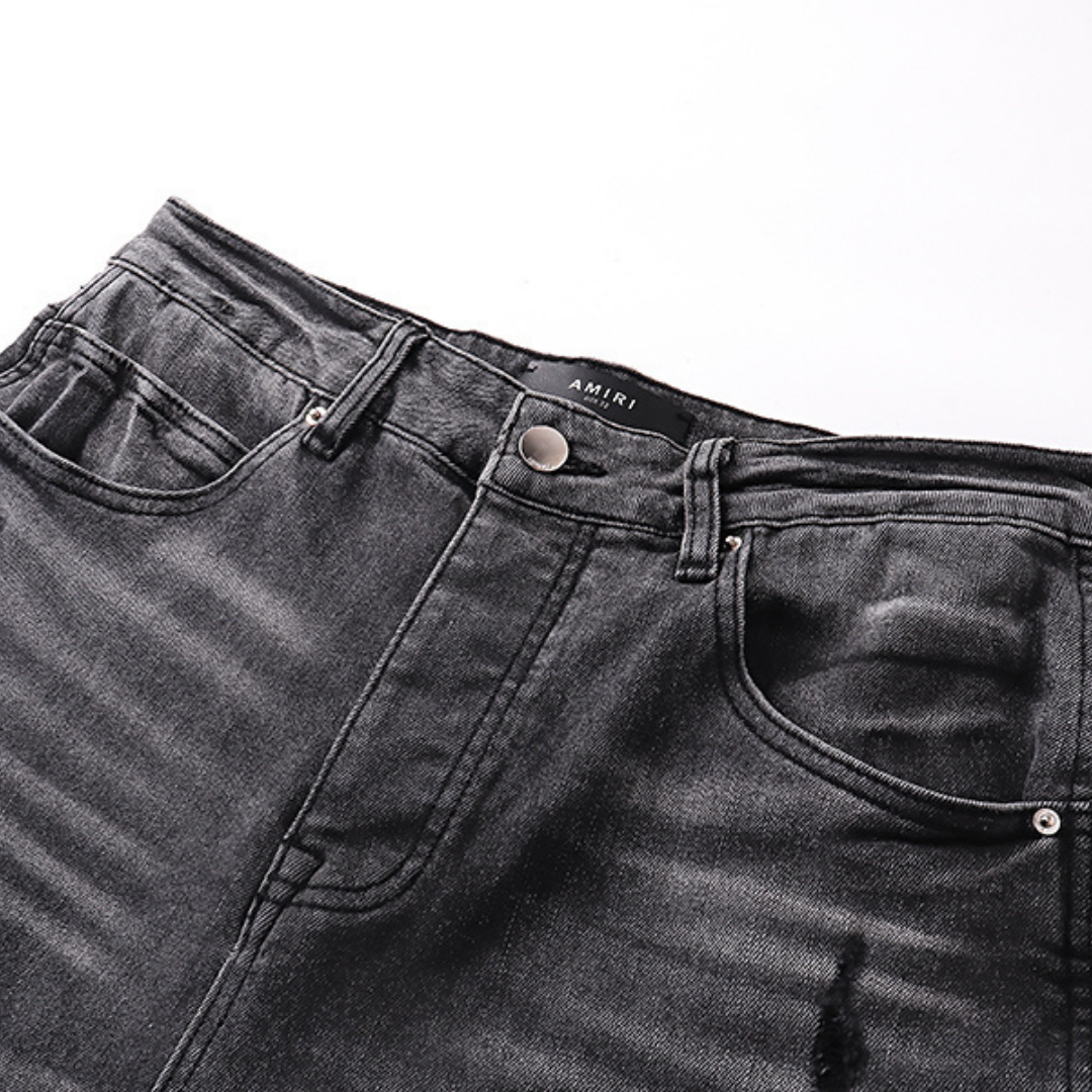 Amr Flared Black Jeans Negro 2