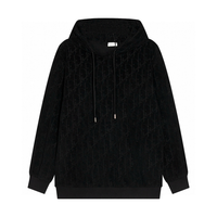 Monogram Hoodie Negro Camo 2