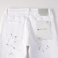 Purple White Paint Jeans