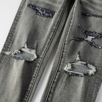 Purple Grey Ripped Jeans Lavado Claro Roturas 2