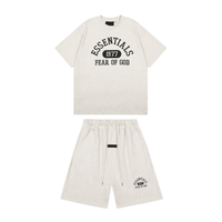 Essentials Short Set Café Camiseta