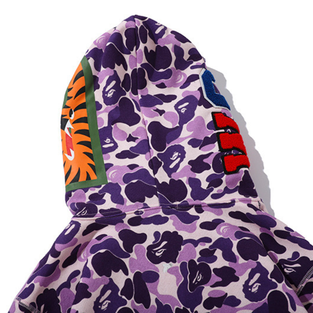 Bape Zip Hoodie Camo Violeta 2