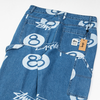 Stussy Jeans Azul Logotipos Ocho