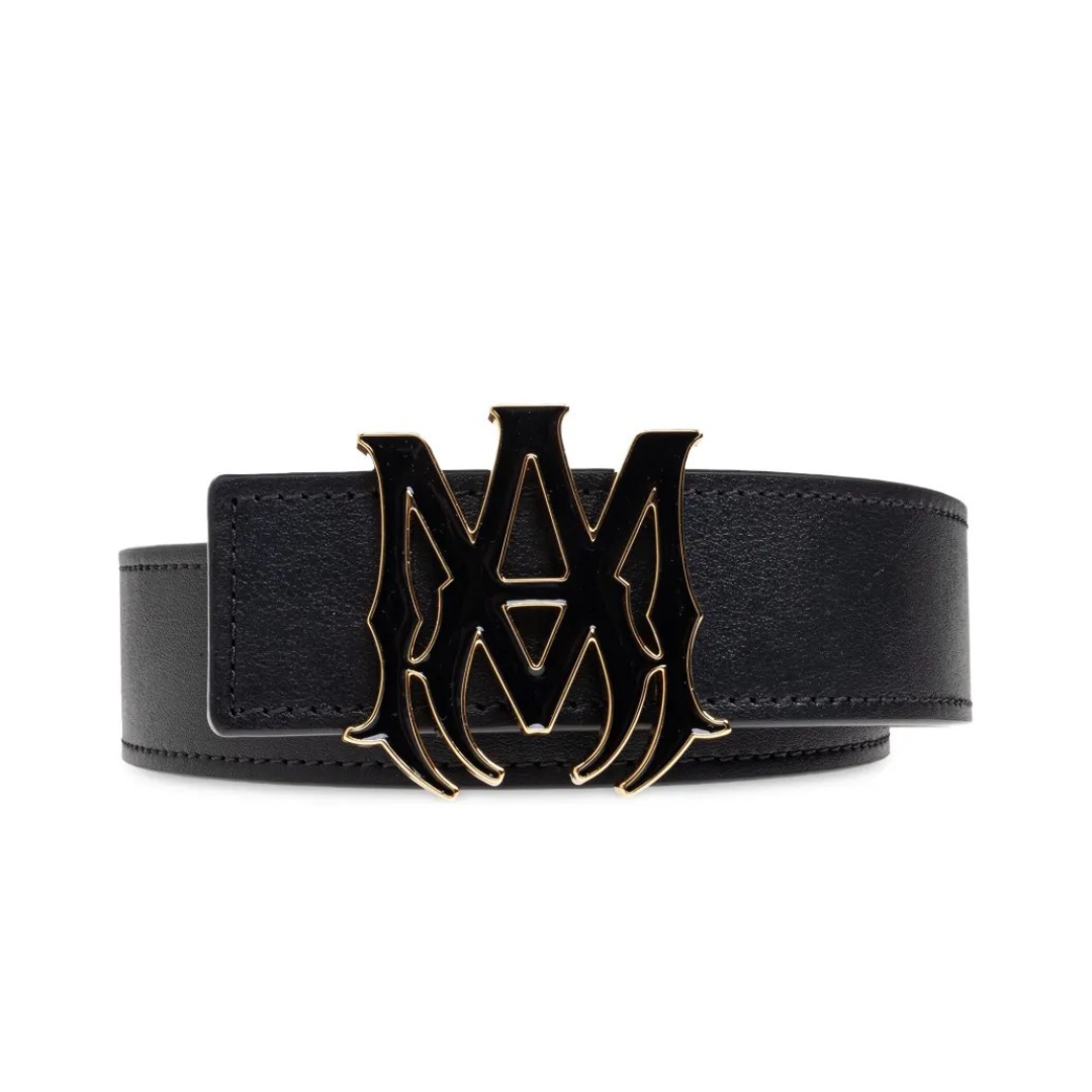 Amr Monogram Belt Monograma Negro Oro