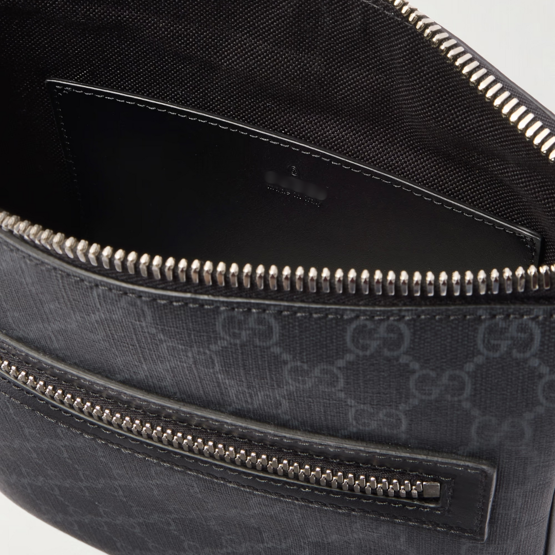 Messenger Bag Negro Monograma