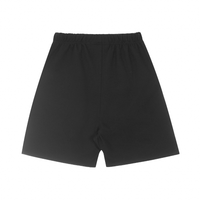Essentials Shorts Corto Negro Logo Blanco 2