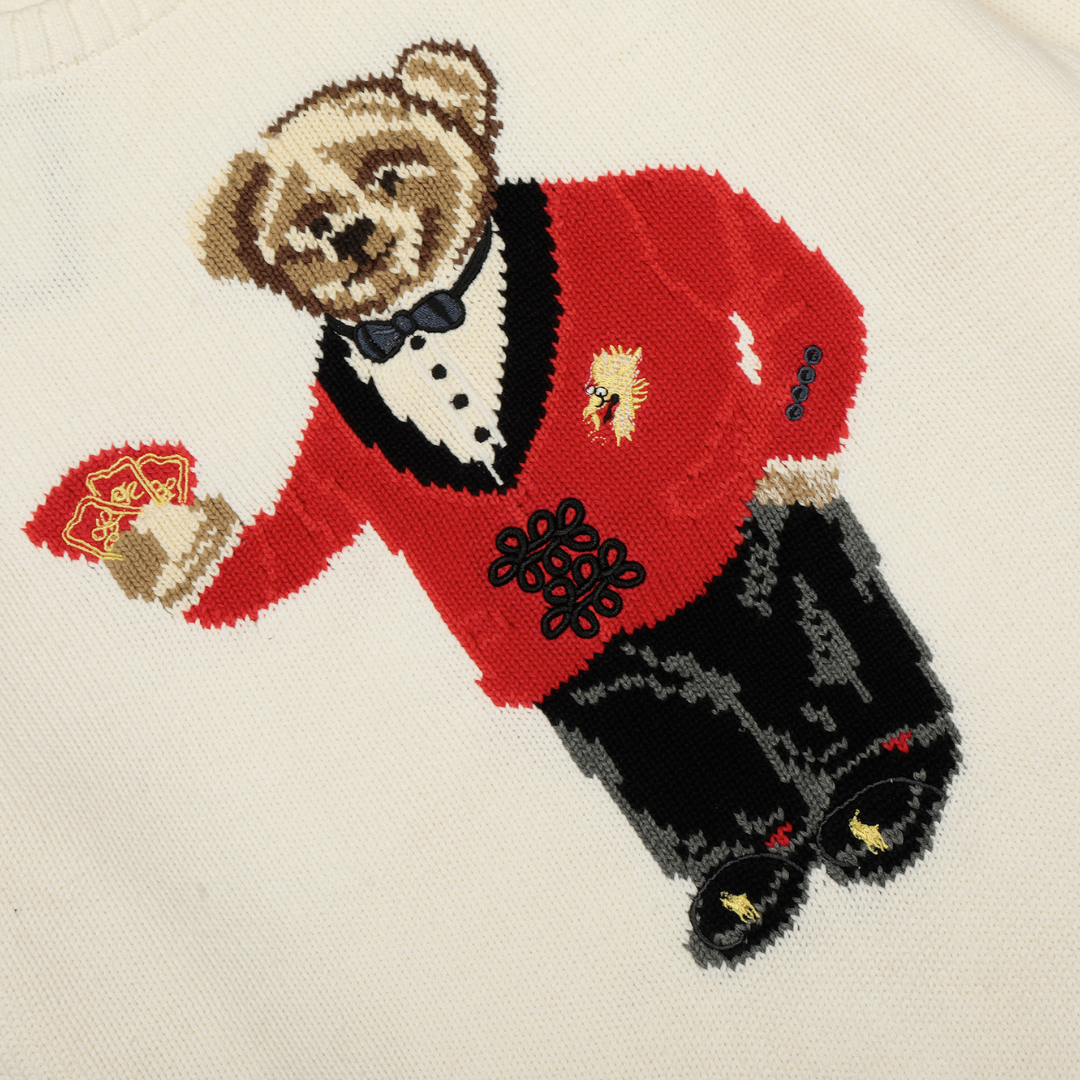 Camiseta Polo Ralph Lauren Beige Blanco Mamut Rojo