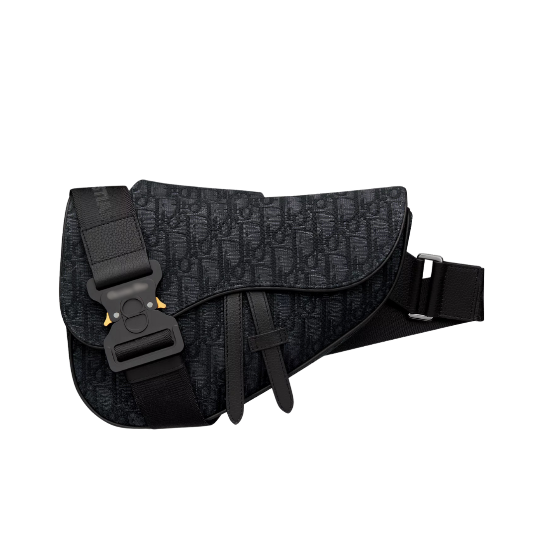 Messenger Saddle Bag Monograma Negro
