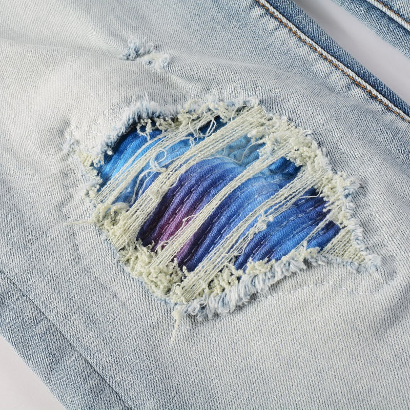 Amr Blue Gradient Jeans Azul