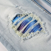 Amr Blue Gradient Jeans Azul