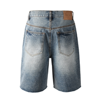 Purple Shorts Lavado Claro Roturas 2