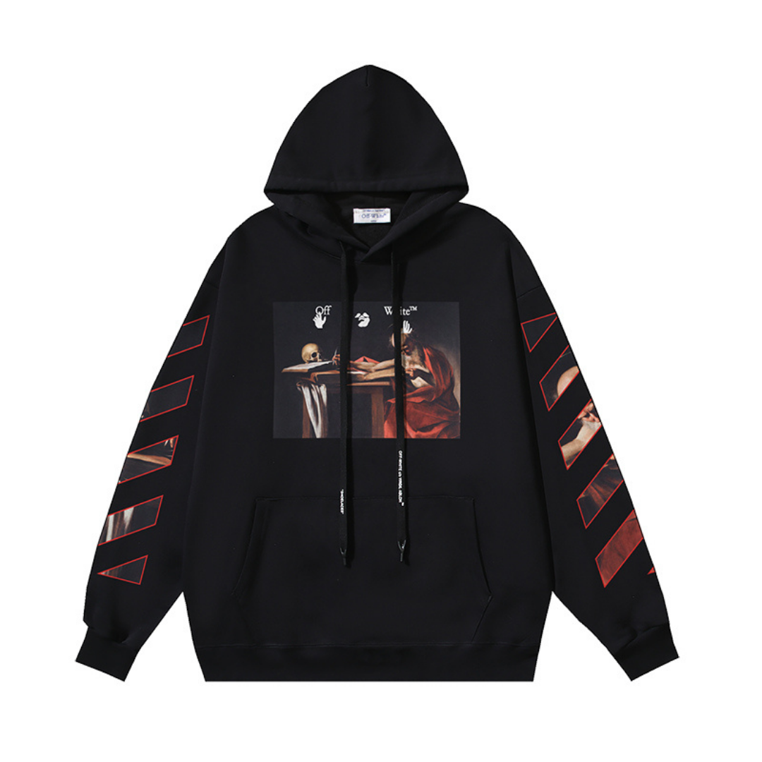 Off-White Off-W Monogram Hoodie - Negro Camo Blanco