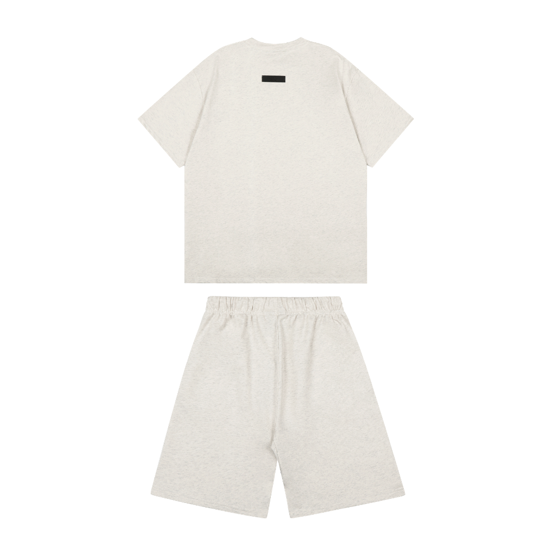 Essentials Short Set Café Camiseta