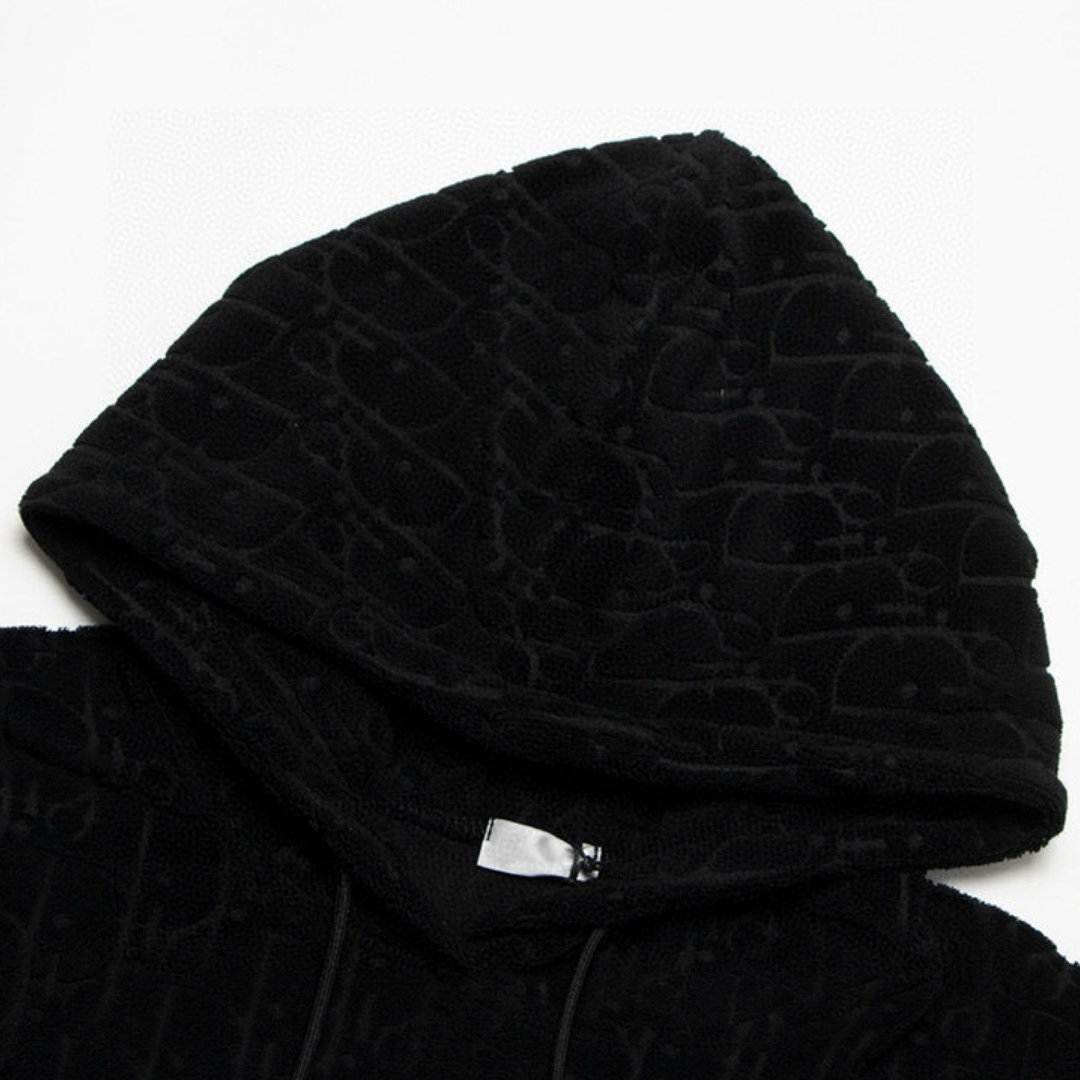 Monogram Hoodie Negro Camo 2