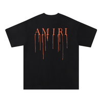 Amr Paint Drip AM Black T-shirt