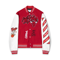 Off-White Off-W Varsity Jacket - Rojo