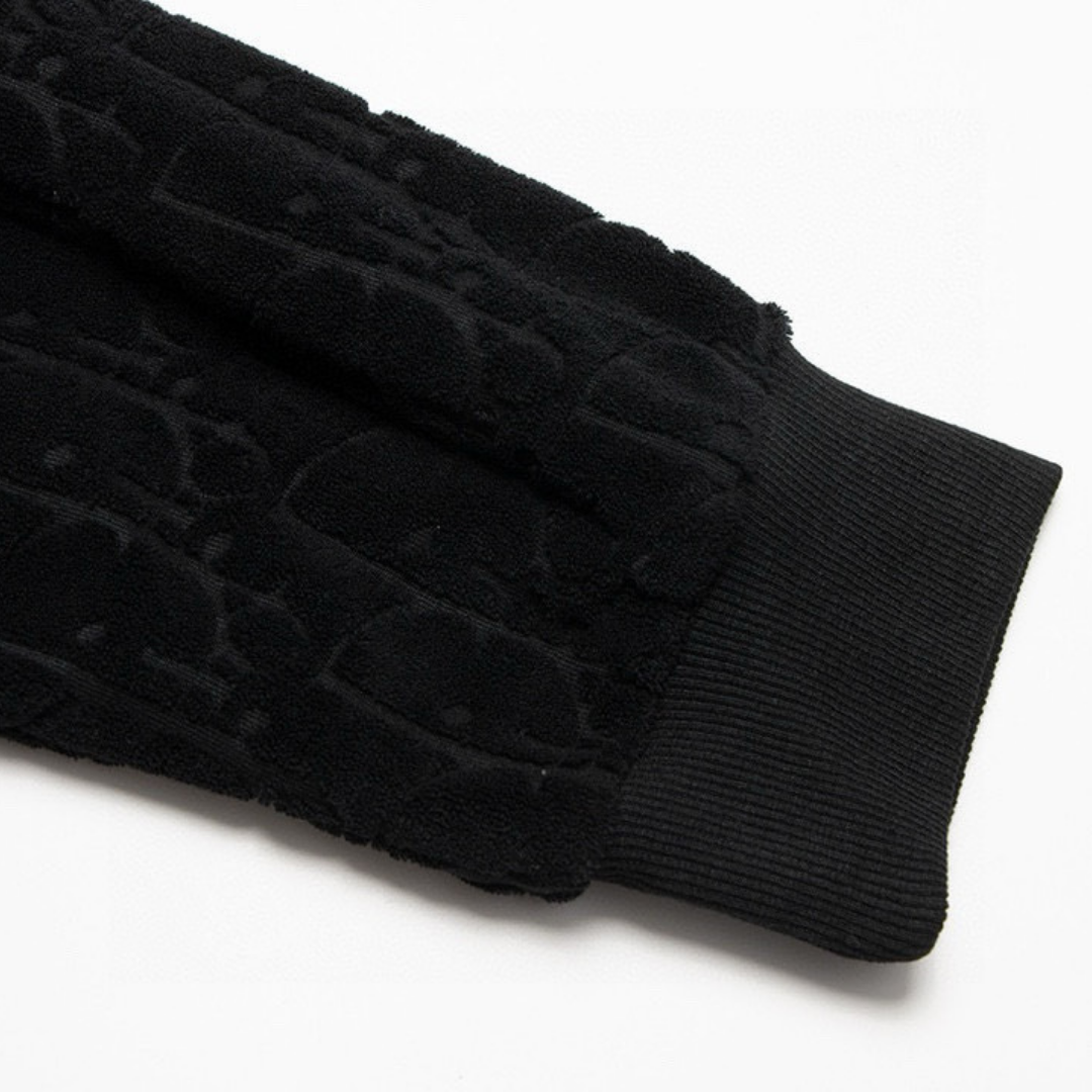 Monogram Hoodie Negro Camo 2