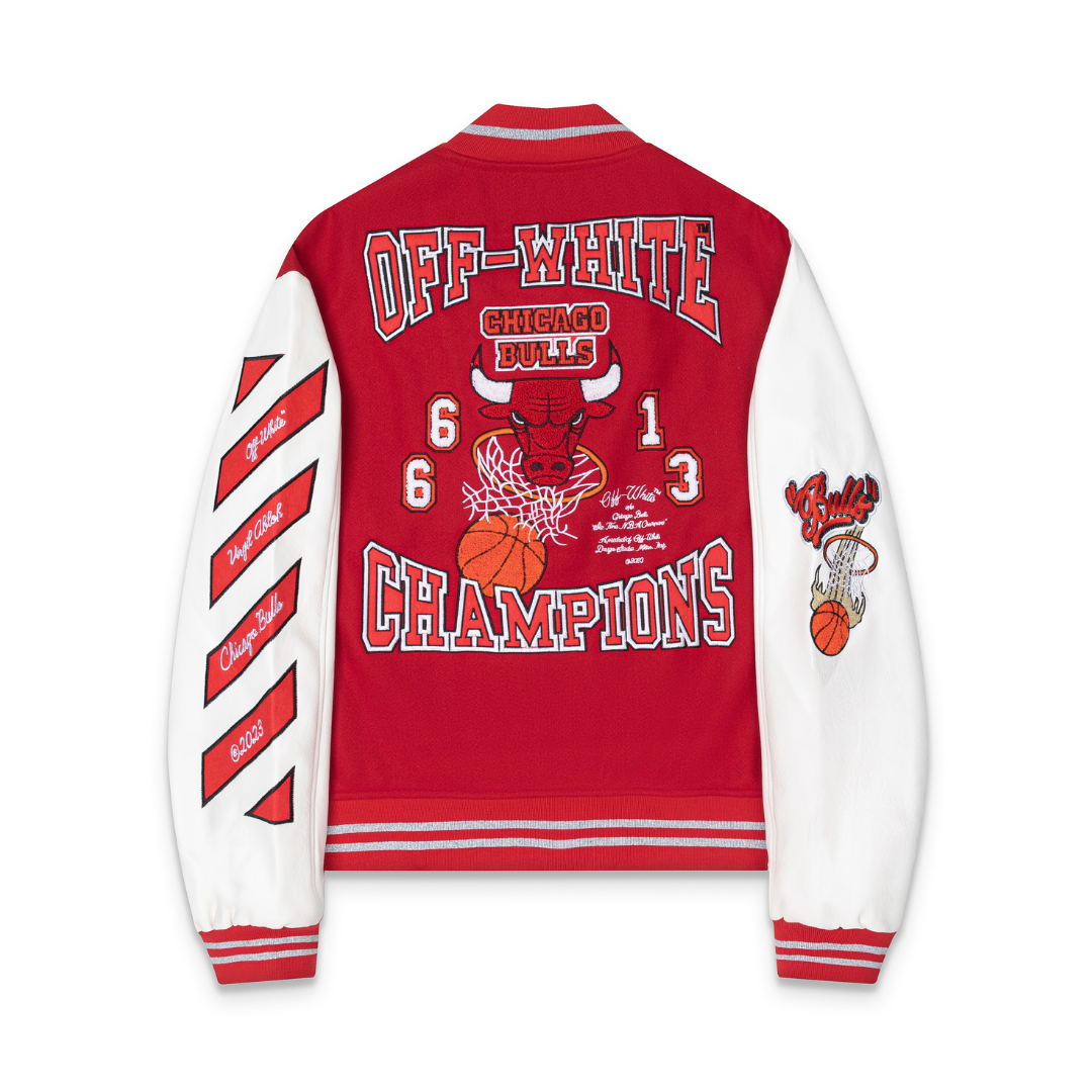 Off-White Off-W Varsity Jacket - Rojo