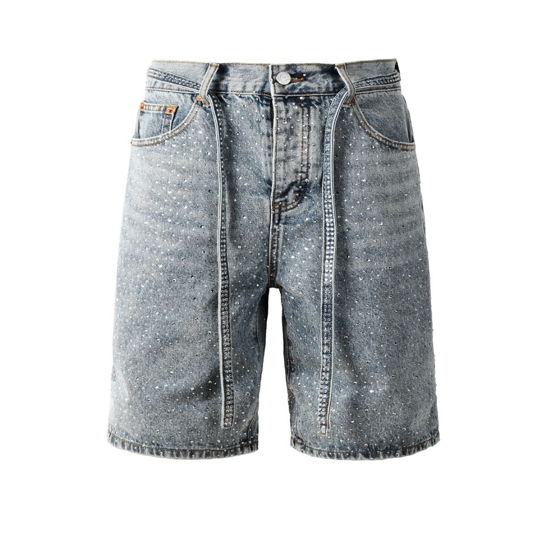 Purple Shorts Lavado Claro Roturas
