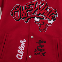 Off-White Off-W Varsity Jacket - Rojo