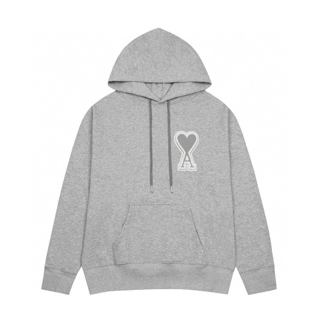 Ami Hoodie Gris Corazon