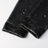 Purple Distressed Paint Jeans Purple Rojo Tacos