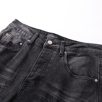Amr Grey Staggered Logo Jeans