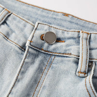 Amr Light Blue Patch Jeans Azul