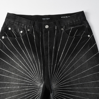 Purple Shorts Corto Negro Radial