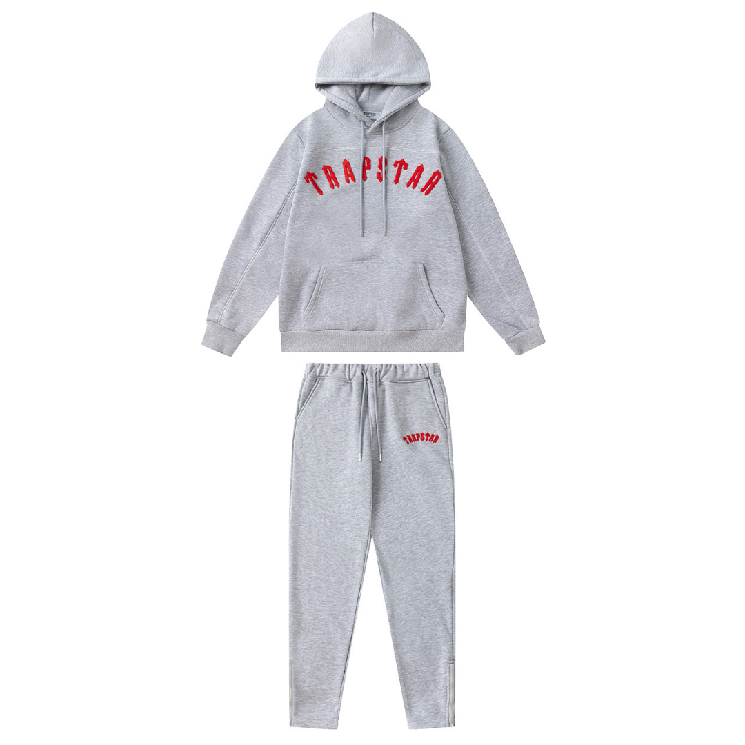 Conjunto Trapstar Gris Rojo Gris