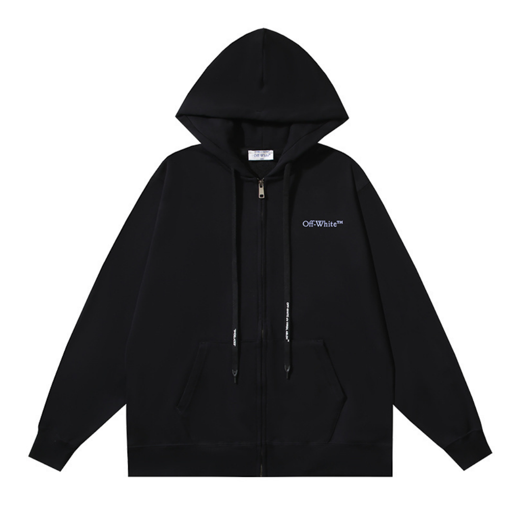 Off-W Monogram Zip Hoodie · Off-White · Nova Neta