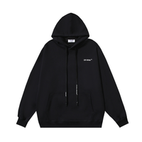 Off-White Off-W Monogram Hoodie - Negro Rosa Dragonfly