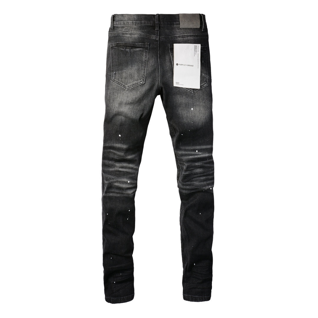 Purple Black Jeans