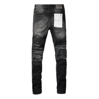 Purple Black Jeans