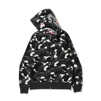 Bape Zip Hoodie Camo Negro Blanco