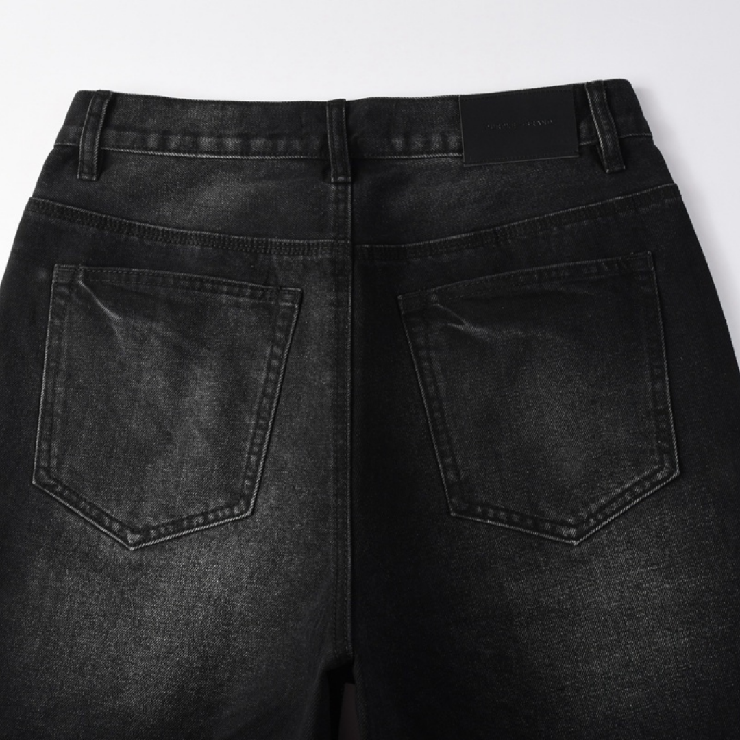 Purple Shorts Corto Negro Radial