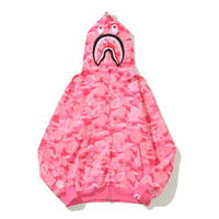Bape Zip Hoodie Camo Rosa