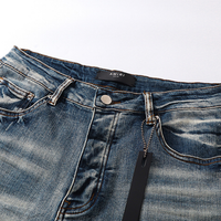 Amr White Logo Jeans Blanco 2