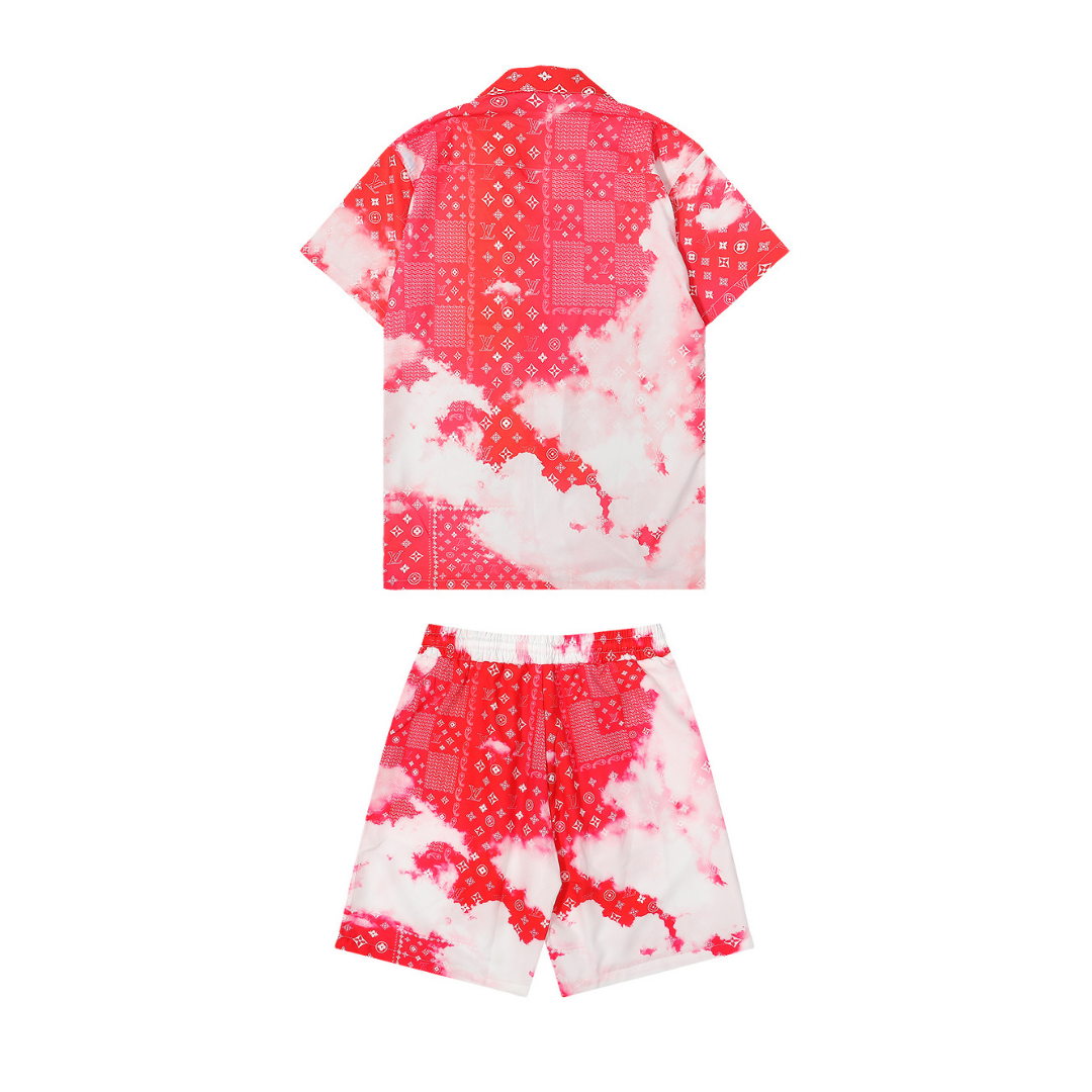 Monogram Short Set Grande Rosa Camo