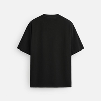 Oversized Monogram T Shirt Negro Liso