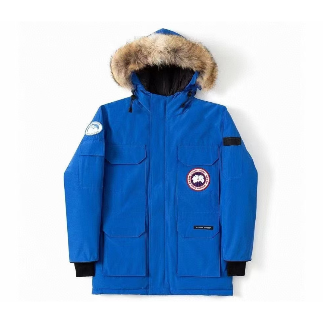 Goose Jacket Azul Blanco