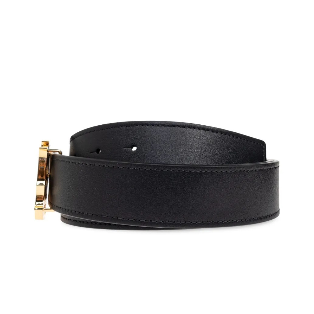 Amr Monogram Belt Monograma Negro Oro