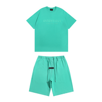 Essentials Short Set Cielo Blanco Monograma