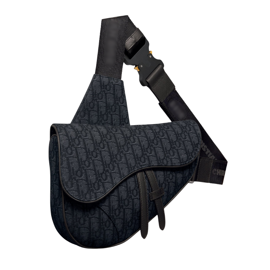 Messenger Saddle Bag Monograma Negro