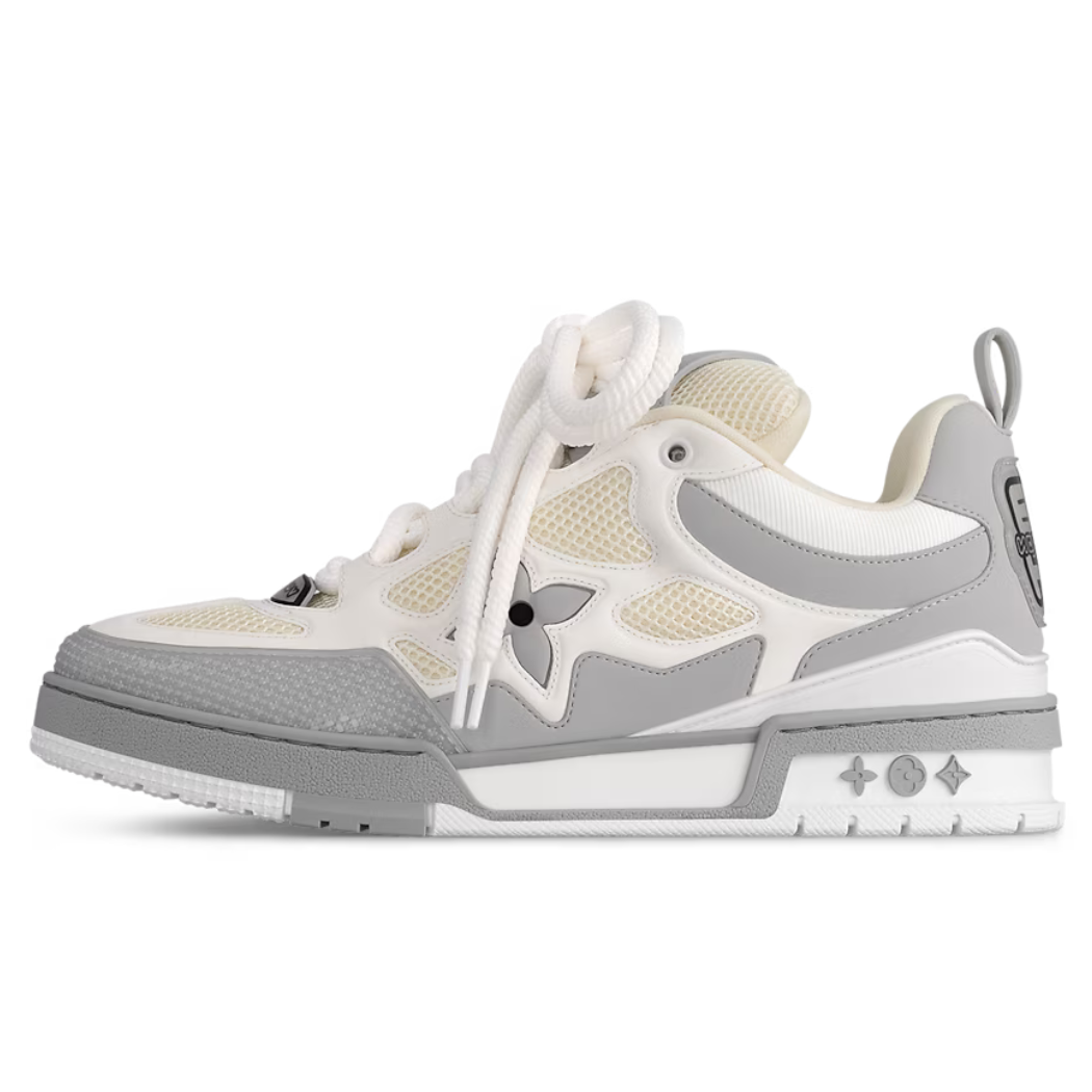 Skater Monogram Trainer Blanco Rosa Estrella